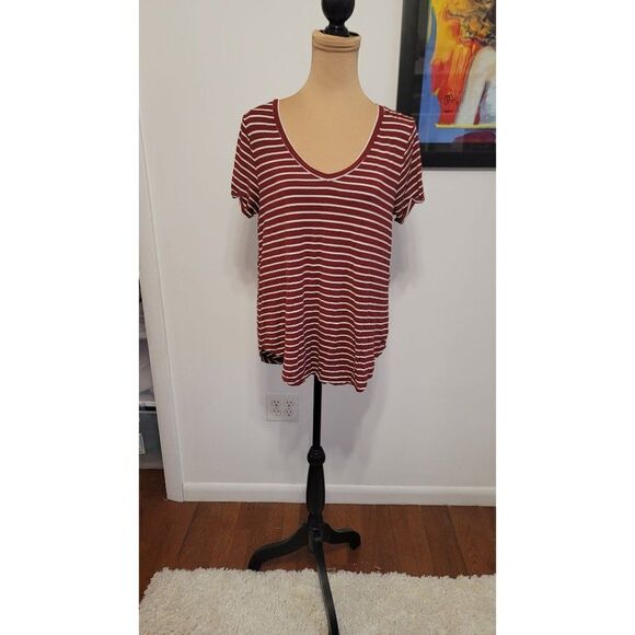 American Eagle Oversized Soft & Sexy Striped Tee - Picture 1 of 7